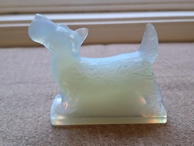 Sabino Vidrio Opalescente Scottie Scottie Vintage Firmado Excelente Perro  Foto 1 de 4