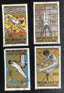 Ivory Coast: Airmail SC # C66-C69, comp. set of 4, 1980 Olympics. Lot 02-021903 - Picture 1 of 2