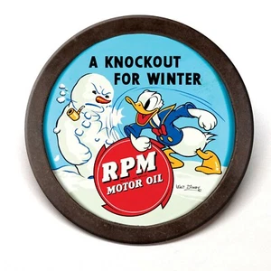 RPM Motor Oil Donald Duck Advertising Pocket Mirror - Picture 1 of 2