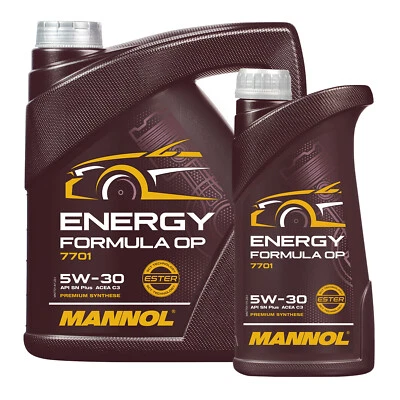 MANNOL Energy Formula OP Motoröl MB 229.5, dexos2, 4 + 1 Liter - Bild 1 von 4