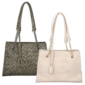 Rieker Damen Schultertasche Flechtoptik Kettendetail H1336 - Bild 1 von 11