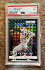 2013 Panini Black Finite Prizm #213 Paul Clemens Astros RC Rookie 1/1 PSA 9
