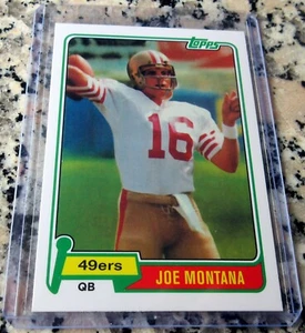 Tarjeta de novato Joe Montana 2012 reimpresa 1981 Topps radiocontrol San Francisco 49ers Jugador Más Valioso de la Corte - Imagen 1 de 2