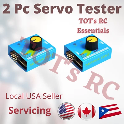 2x Digital ESC Servo Tester CCPM Consistency Controller Motor For RC Airplane - Image 1 of 4