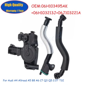 For Audi A4 Allroad A5 B8 A6 C7 Q3 Q5 2.0T TSI PCV Valve With Breather Hose Kit - Picture 1 of 6