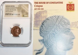 Crispus Roman Emperor AD 316-326 NGC Certified with COA Item #2712 - Bild 1 von 4