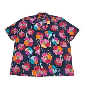 Velvet by Graham & Spencer Shirt Womens XX Floral Print Button Up Top Hawaiian - Picture 1 of 8