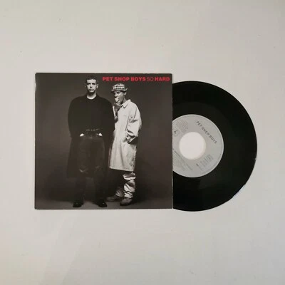 45 RPM 7'' VINYL THE PET SHOP BOYS SO HARD (FRANCE) - Photo 1/2