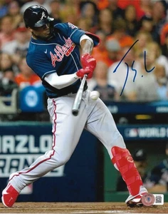 Foto firmata JORGE SOLER ATLANTA BRAVES 8X10 (2021 WORLD SERIES MVP) COA BECKETT - Foto 1 di 2