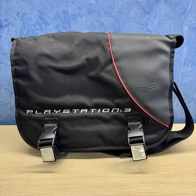 Sony PLAYSTATION 3 Backpack Black PS3 Storage Travel Bag Carrying Case Official - Immagine 1 di 4