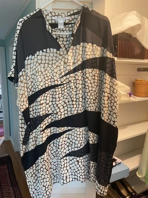 DVF Diane von Furstenberg Silk Top / Cover Up - Image 1 of 2