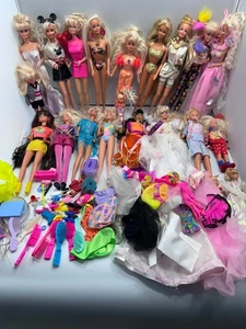 Barbie Doll Lot 20 Dolls Accessories Clothing Mickey Mouse McDonalds Various + - Photo 1/21