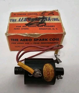 Vtg. Aero Spark Quality "Super" Coil 1 3/4 oz w/ Box - For Tether Car, Airplane - Imagen 1 de 6