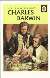 Postcard Charles Darwin Ladybird Book Cover 1973 Lives of the Great Scientists - Picture 1 of 1