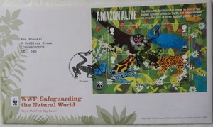 2011 SUPERB ROYAL MAIL FDC - WWF AMAZON ALIVE SHEET - ROYAL MAIL EDINBURGH - Picture 1 of 2