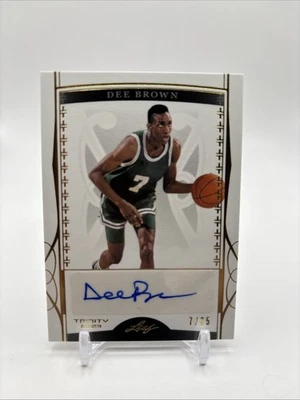 Dee Brown 2023 Leaf Trinity Gold Autograph /35 #BA-DB1 Boston Celtics Auto - Image 1 of 2