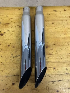 Silenciadores deslizables cromados Khrome Werks 1991-95 Harley Dyna FXD FXDC - Imagen 1 de 8