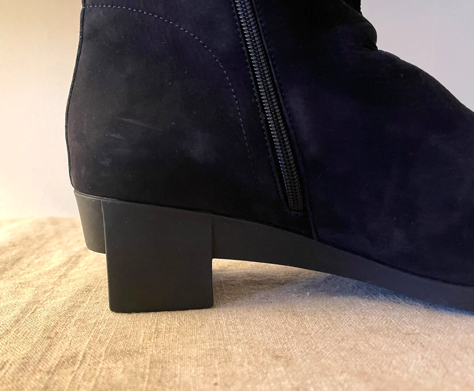 Botines Arche France Tatyra Negro Nubuck Corte Tacón Botas EE. UU. 11 UE 42 Foto 1 de 4