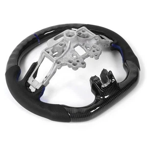 Hot Carbon Fiber Steering Wheel Preforated Leather W/ Stitching For - Picture 1 of 12