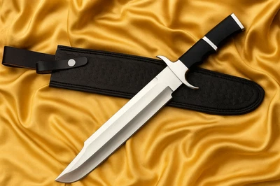 Machete Hollywood-Stil Legendäres Survival Bowie Messer D2 Stahl, Jagd EDC Knife - Bild 1 von 4