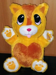 2007 Spin Master Fur Berries Tangerine Tabby Cat 10" Folding Ball Plush Toy (A - Picture 1 of 7