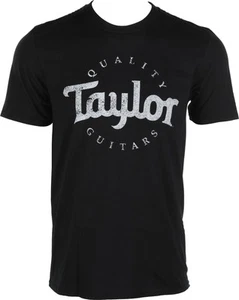 Taylor Distressed Logo T-shirt - Black, Small - Picture 1 of 4