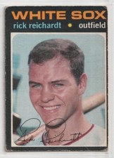 1971 OPC  O-Pee-Chee Baseball  #643  Rick Reichardt  Chicago White Sox