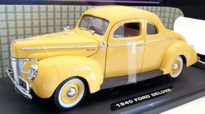 Motor Max 1/18 Scale Diecast 73100AC -1940 Ford Deluxe - Yellow - Picture 1 of 5