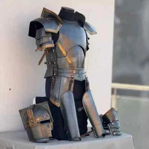 Full Body Armor Cosplay & Larp LOTR Moria Dwarfan DesignSteel Knight Armor Suit - Picture 1 of 7