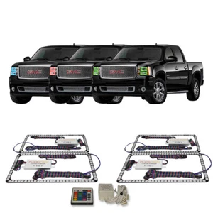 Kit de halo de faros IR RGB multicolor para GMC Sierra 1500 08-13 - Imagen 1 de 11
