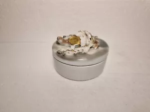 MARAVILLOSA CAJA BARATIJA BARBARA FLÜG MANUFACTURY PORCELANA TORTUGA EN TAPA - Imagen 1 de 18