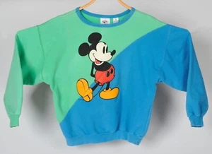 Vintage 90s Mickey & Co Mickey Mouse Sweatshirt Adult Small Two Sided - Picture 1 of 6