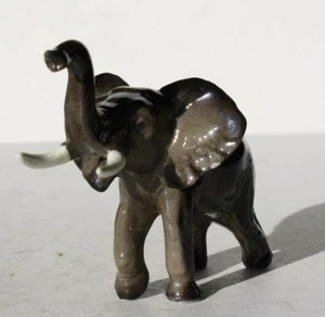 Elefant Figur Rüssel Up Good Luck Bone China handbemalt Hagen Renaker SCHÖN - Bild 1 von 1