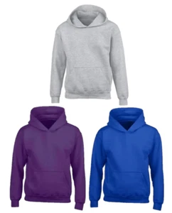 Kids Urban Road Plain Hoodie Children's Hoody Top Sweatshirt - Picture 1 of 7