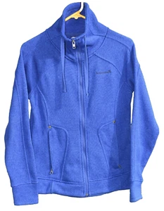 Avalanche Womens Sm Blue Thumbholes Full Zip Up Sweater Jacket Warmup Athleisure - Picture 1 of 10