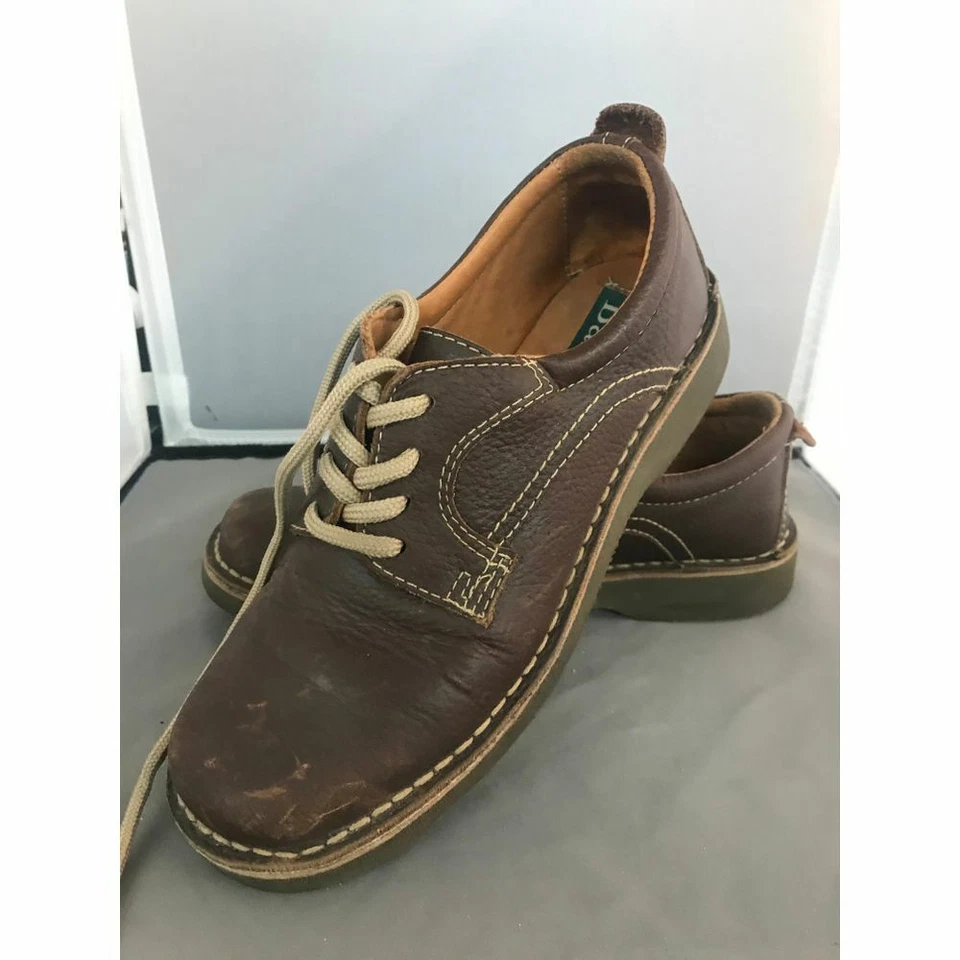 Бас на шнуровке Оксфорды мокасины комфорт обуви коричневый женский размер 7D - Изображение 1 из 4