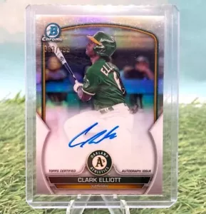 Bowman 2023 cromo #CPA-CEL Clark Elliott Prospect refractor automático atletismo/499 - Imagen 1 de 2
