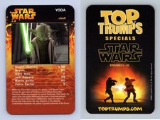 Yoda - Star Wars Episodes I-III 2005 Top Trumps Specials Card