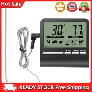 Digitales Küchenlebensmittelthermometer, Sonde, Fleischkochalarm, Timer, Messwer - Bild 1 von 7