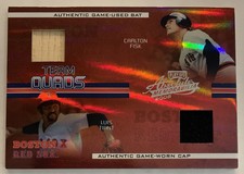 Luis TIANT FISK LYNN Jim RICE 2005 Playoff Absolute Team Quads FOIL Relics 11/35