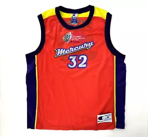 Maglia basket Bridget Pettis Phoenix Mercury WNBA Medium Champion nuova con etichette vintage - Foto 1 di 12