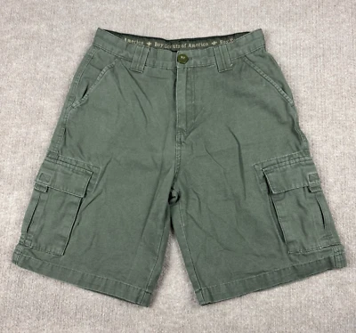 Pantalones Cortos Uniforme Boy Scouts of America Juvenil Talla 16 Verde Ejército Lona Carga 27x9 Foto 1 de 4