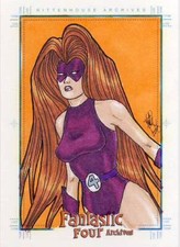 2008 Marvel Fantastic Four Archives Sketch Card Allen Medusa a