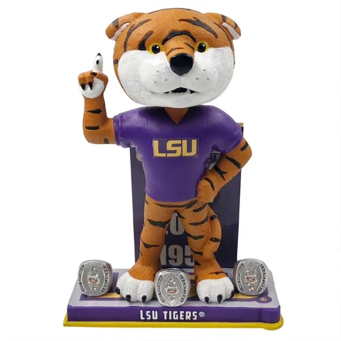 Mike the Tiger LSU Tigers Mascot NCAA Football National Champions Bobblehead Cover