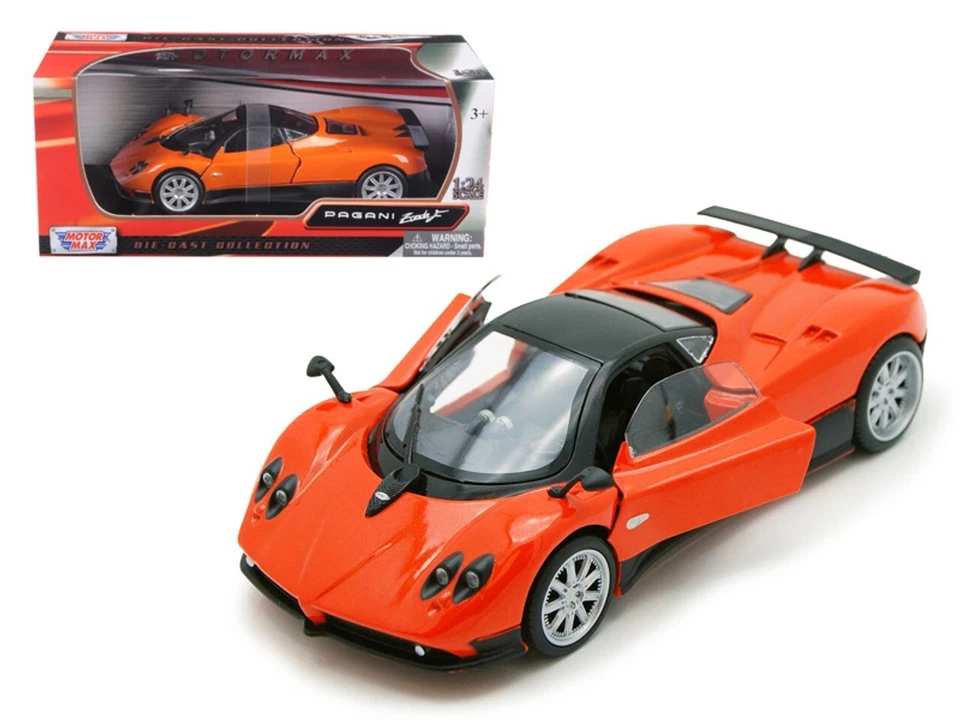 MotorMax Pagani Zonda F C12 橙色 1: 24 压铸模型汽车 #73369 — 第 1/1 张图片