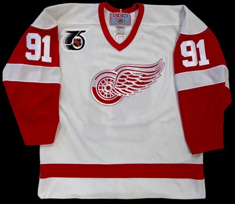 SERGEI FEDOROV 1991-92 DETROIT RED WINGS CCM ROOKIE JERSEY SIZE XL Cover