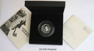 2019 Sherlock Holmes Conan Doyle Silver Piedfort Royal Mint 50p Fifty Pence Coin - Picture 1 of 7