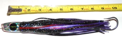 8" Black Bart Costa Rican Plunger Fishing Lure Trolling Tuna Marlin Mahi Rigged - Image 1 of 3