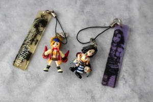 SET x2 Final Fantasy X-2 Promo Figure Mascot Strap Yuna Rikku NO BOX - Picture 1 of 1