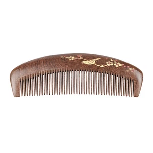 Wooden Hair Comb Fine Tooth Wood Comb for Women No Static Natural F0C2 - Picture 1 of 8